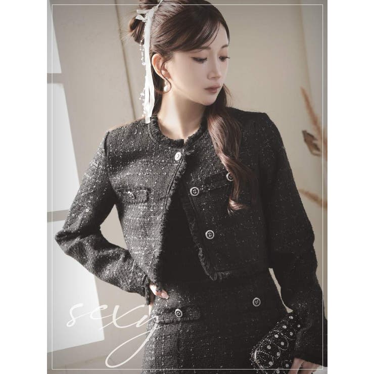 キャバスーツ ツイードスーツ キャバクラスーツ | Ryuyu | 詳細画像9 