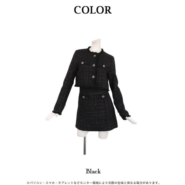 キャバスーツ ツイードスーツ キャバクラスーツ | Ryuyu | 詳細画像13 