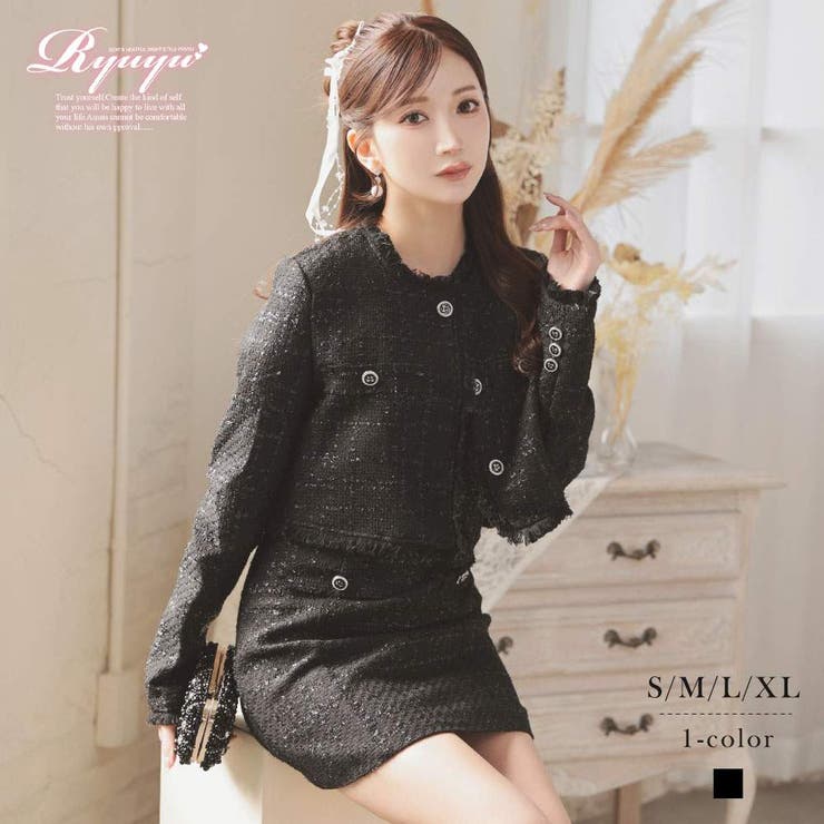 キャバスーツ ツイードスーツ キャバクラスーツ | Ryuyu | 詳細画像1 