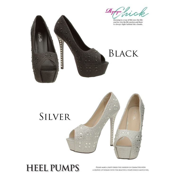 パンプス ヒール オープントゥ | Ryuyu | 詳細画像4 