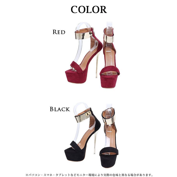 サンダル ヒール スエード | Ryuyu | 詳細画像6 