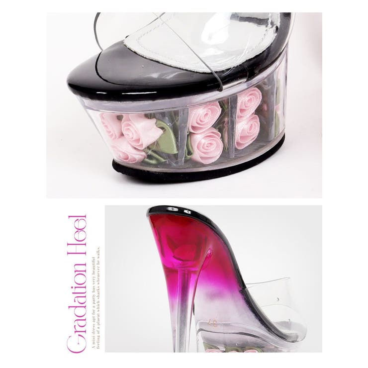 サンダル ヒール クリアサンダル | Ryuyu | 詳細画像5 