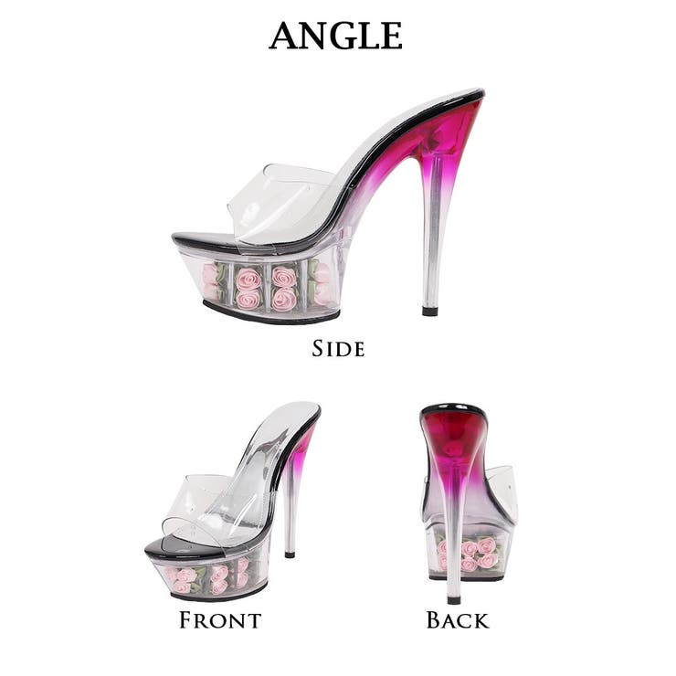 サンダル ヒール クリアサンダル | Ryuyu | 詳細画像7 