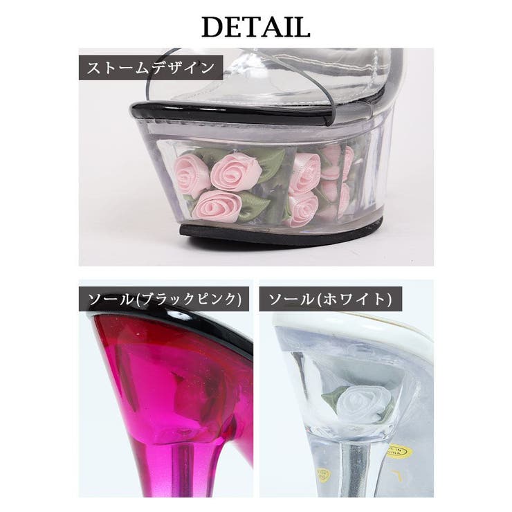 サンダル ヒール クリアサンダル | Ryuyu | 詳細画像8 