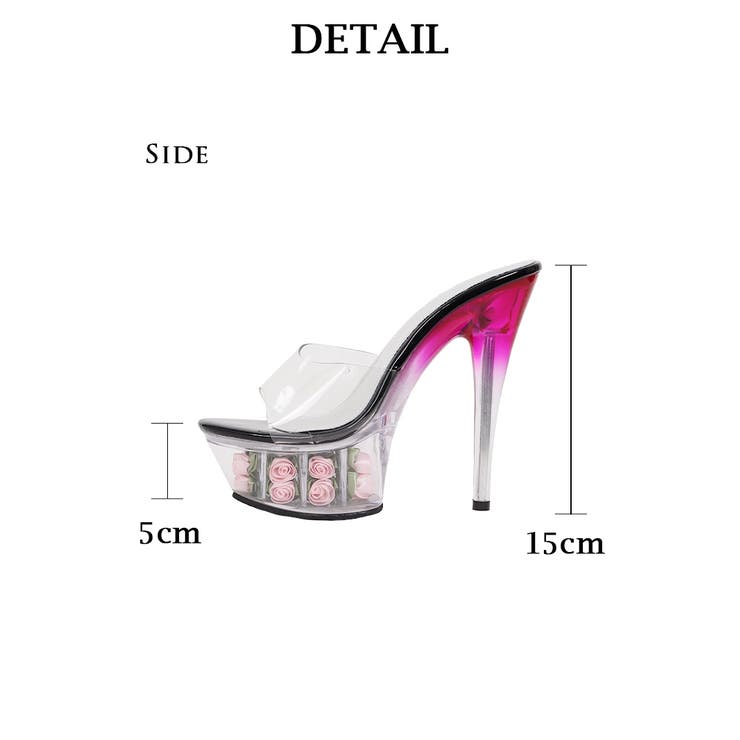 サンダル ヒール クリアサンダル | Ryuyu | 詳細画像9 