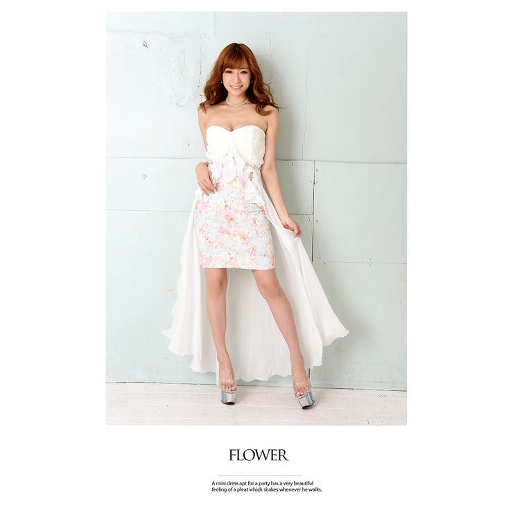 キャバドレス ロング 花柄[品番：RV000005472]｜Ryuyu（リューユ