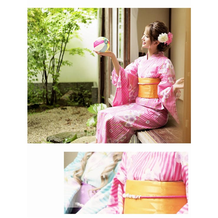 浴衣 セパレート浴衣 桜[品番：RV000006746]｜Ryuyu（リューユ