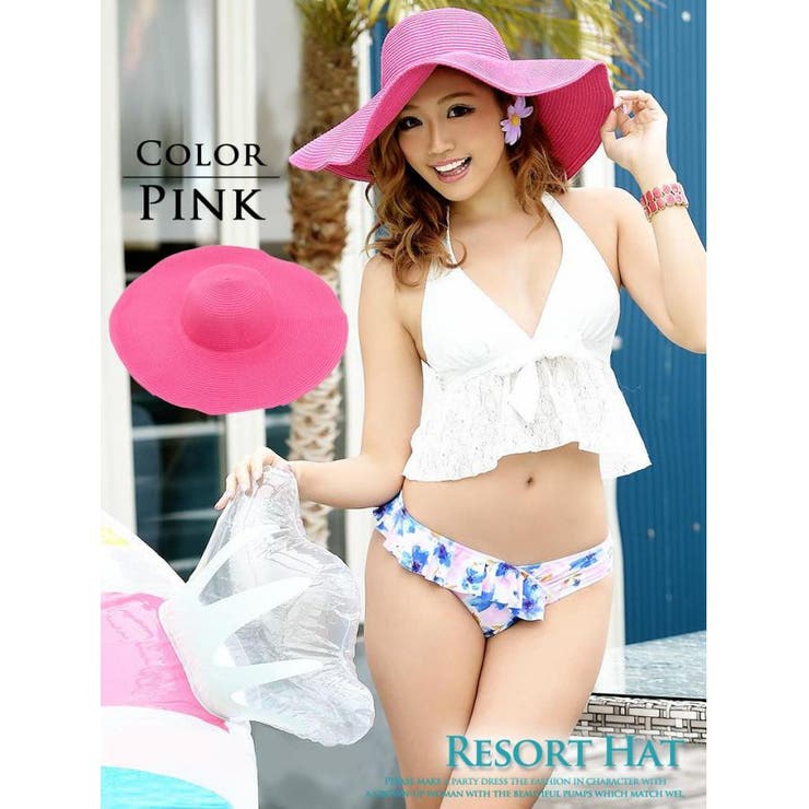 チェリーピンク | 帽子 シンプル 麦わら | Ryuyu