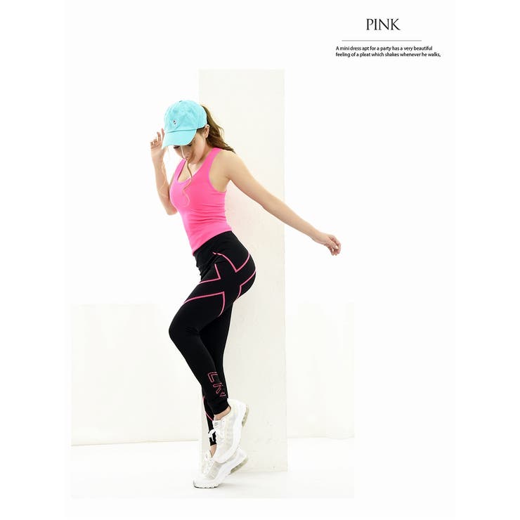 フィットネスウエア ワンカラー タンクトップ | Ryuyu | 詳細画像7 