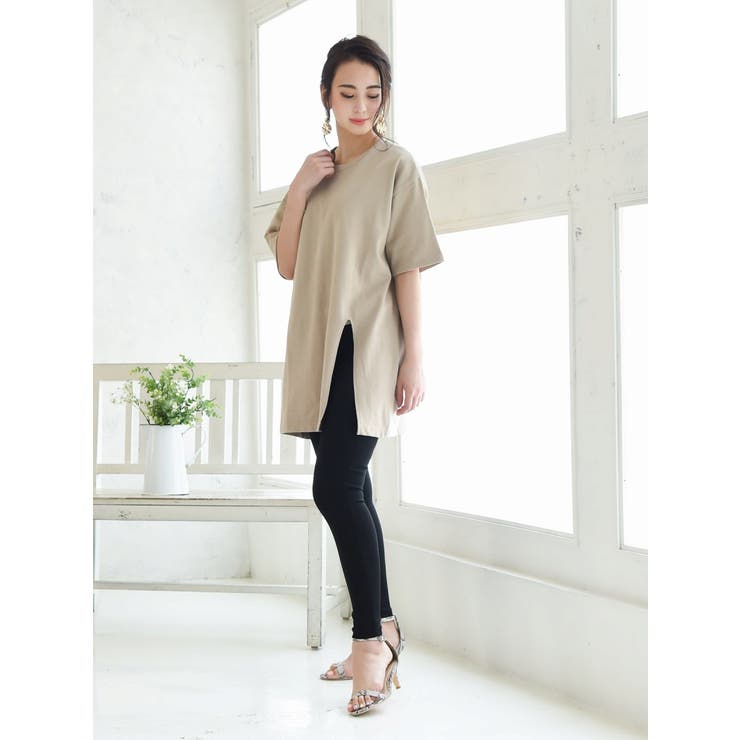 グレージュ | Tシャツ 無地 シンプル | Rvate