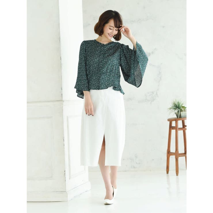 グリーン | ブラウス ブラウス 七分袖 | Rvate