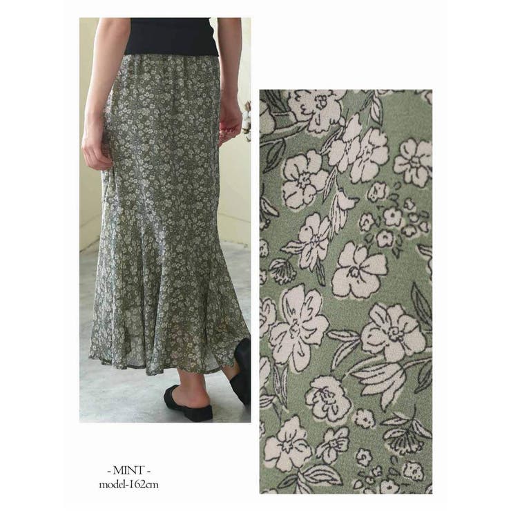 キャバスカート 花柄 マキシ丈 | Rvate | 詳細画像11 