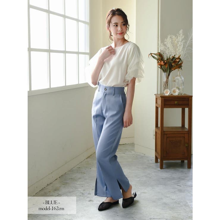 ロングパンツ センタープレス ロングパンツ | Rvate | 詳細画像3 