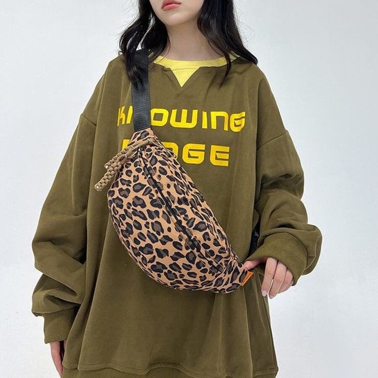 「手ぶらで身軽に」大容量レオパード柄ボディバッグ ウエストポーチ 男女兼用 | Beststore | 詳細画像12 