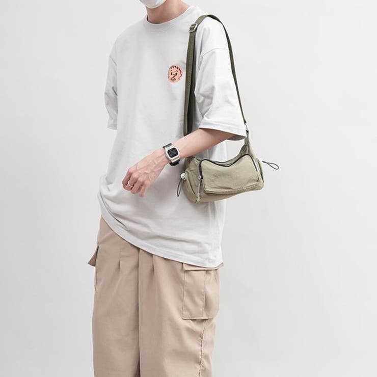 多収納 軽量ナイロンショルダーバッグ ファスナーポケット付き 男女兼用 | Beststore | 詳細画像8 