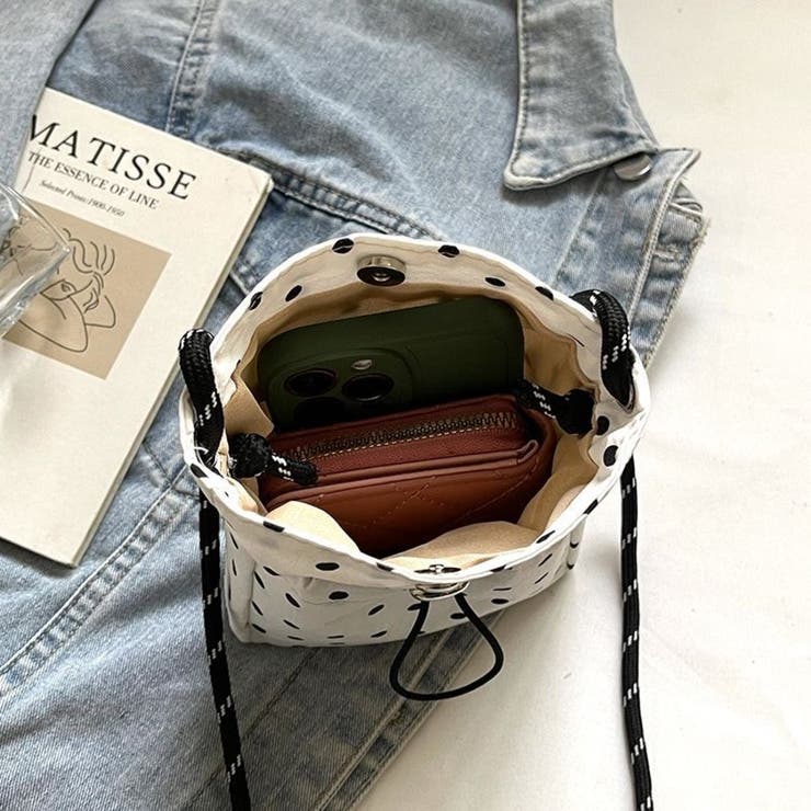 巾着ミニショルダーバッグ サコッシュ ドローストリング 軽量  | Beststore | 詳細画像35 