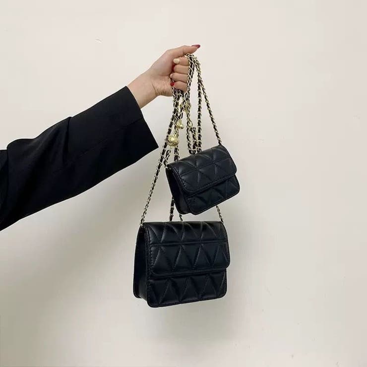 トライアングル キルティング ミニショルダーバッグ | Beststore | 詳細画像4 