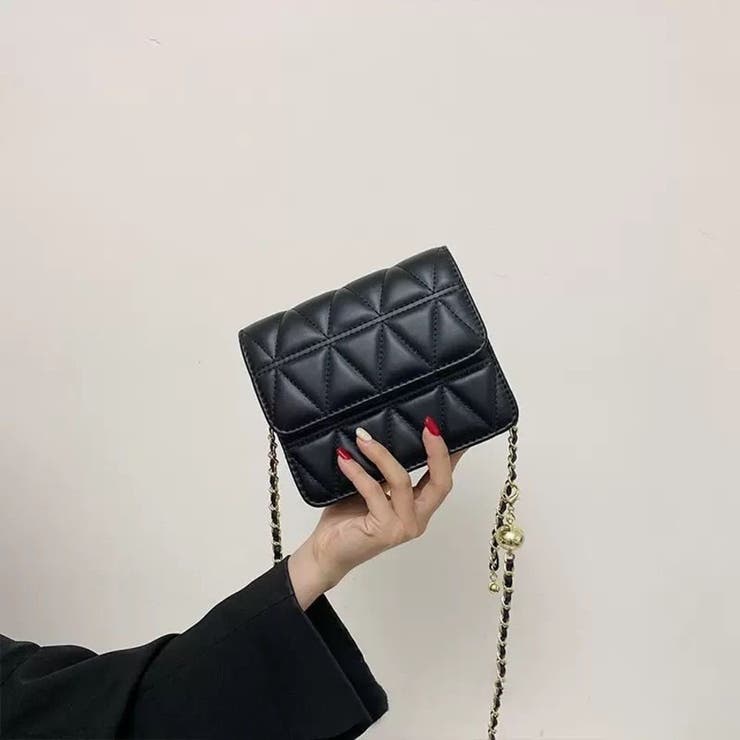 トライアングル キルティング ミニショルダーバッグ | Beststore | 詳細画像5 
