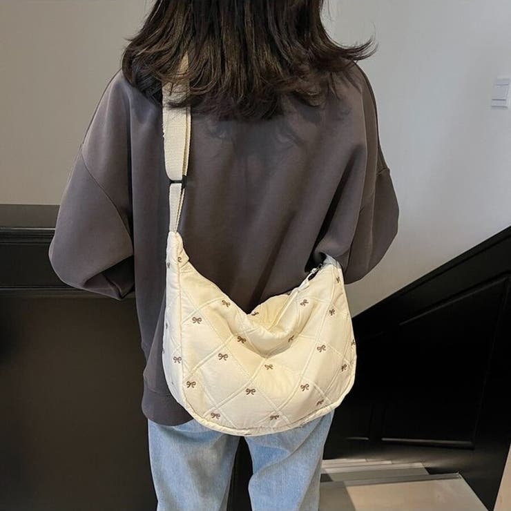 リボン刺繍キルティングショルダーバッグ（全5色） | Beststore | 詳細画像8 
