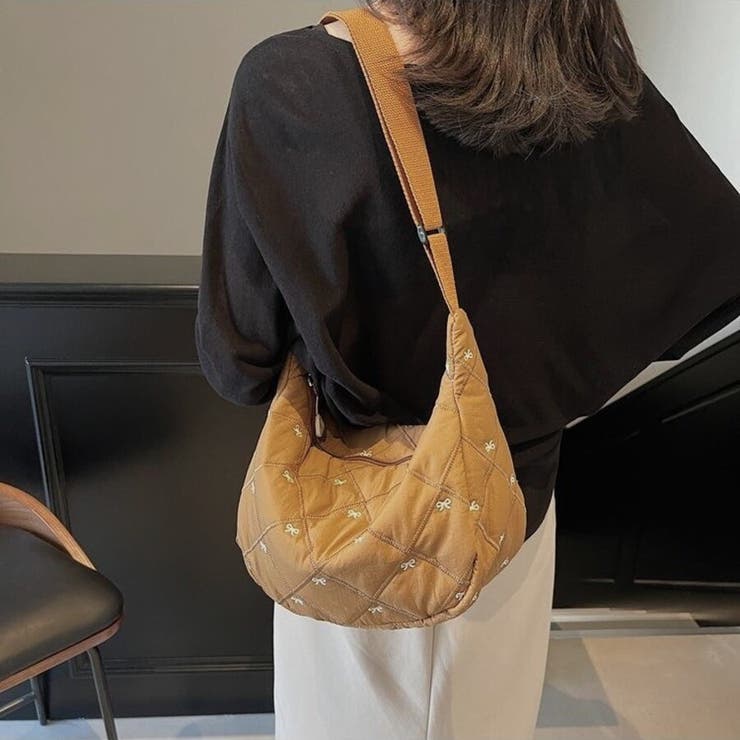リボン刺繍キルティングショルダーバッグ（全5色） | Beststore | 詳細画像10 