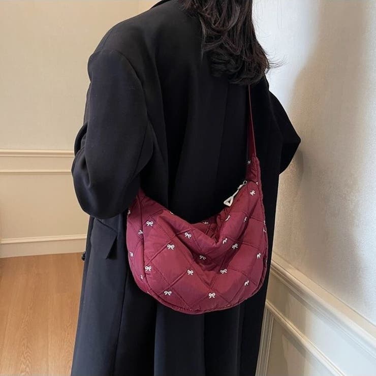 リボン刺繍キルティングショルダーバッグ（全5色） | Beststore | 詳細画像16 