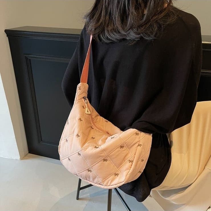 リボン刺繍キルティングショルダーバッグ（全5色） | Beststore | 詳細画像17 