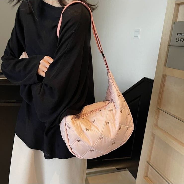リボン刺繍キルティングショルダーバッグ（全5色） | Beststore | 詳細画像18 