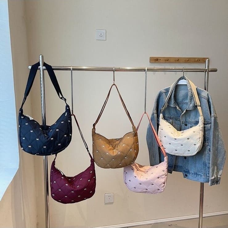 リボン刺繍キルティングショルダーバッグ（全5色） | Beststore | 詳細画像21 