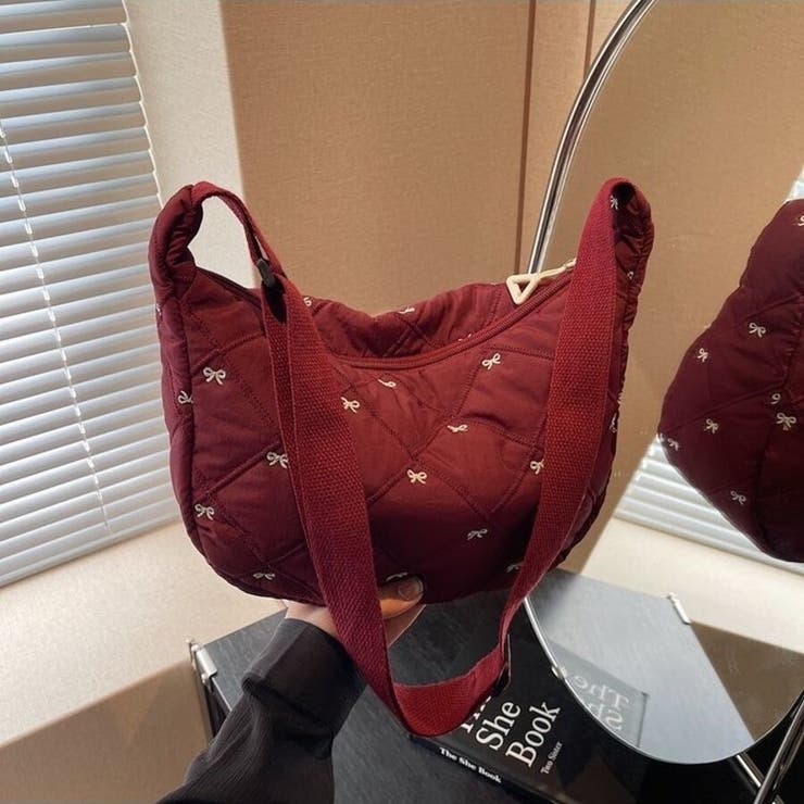 リボン刺繍キルティングショルダーバッグ（全5色） | Beststore | 詳細画像25 