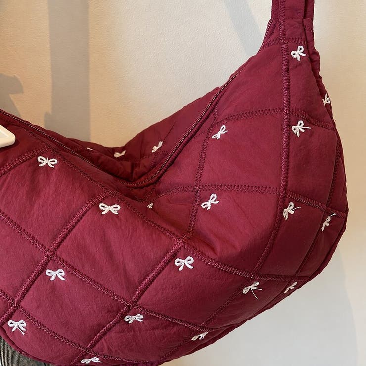 リボン刺繍キルティングショルダーバッグ（全5色） | Beststore | 詳細画像28 