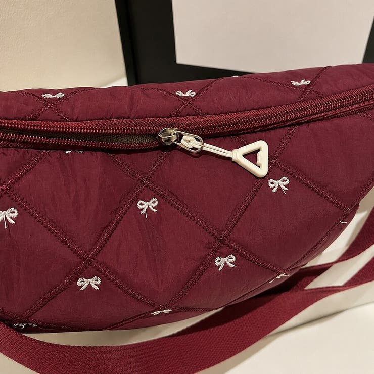 リボン刺繍キルティングショルダーバッグ（全5色） | Beststore | 詳細画像29 