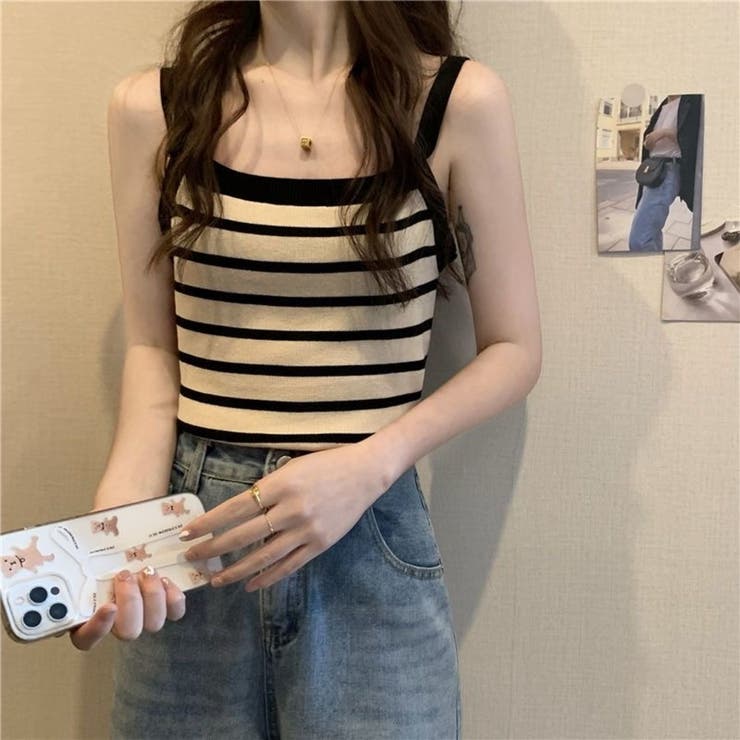 ニットキャミソール ビスチェ タンクトップ | Beststore | 詳細画像1 