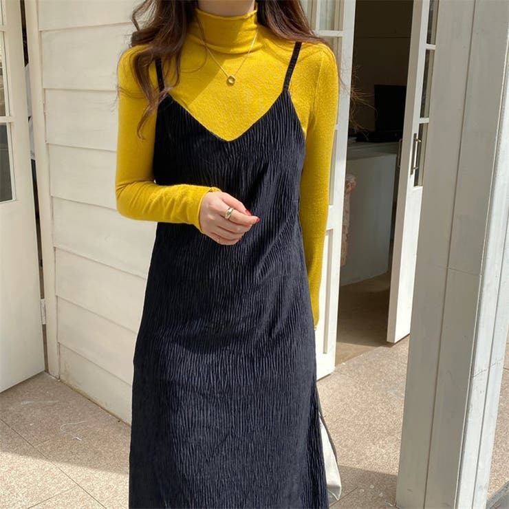 リブ ニット キャミソールワンピース | Beststore | 詳細画像5 