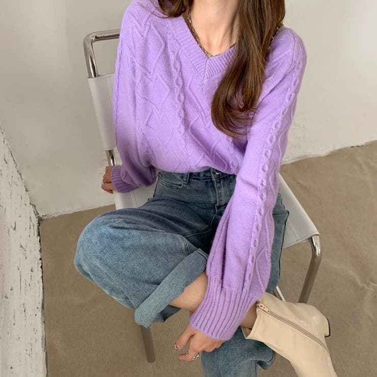 ニットトップス 編みセ ーター[品番：BSRW0000330]｜Beststore