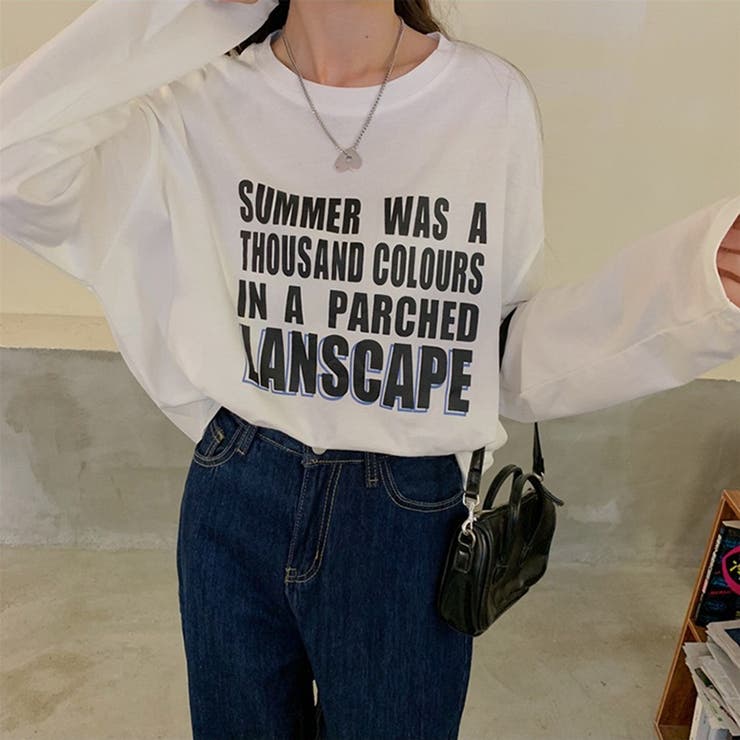 カラーロゴプリントTシャツ ロゴt オーバーサイズトップス | Beststore | 詳細画像2 