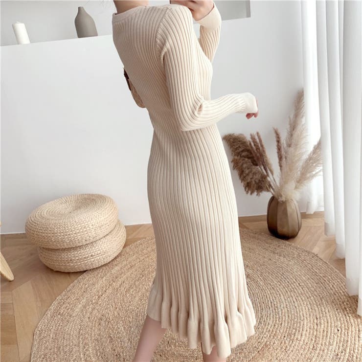 リブニットワンピース ロングワンピース ワンピース [品番：BSRW0000439]｜Beststore（ベストストア）のレディースファッション通販｜SHOPLIST（ショップリスト）