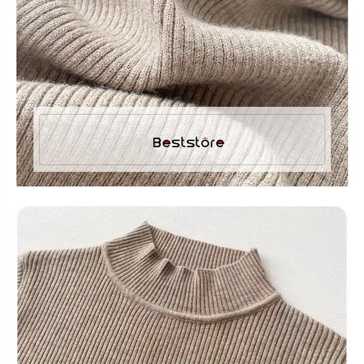 ハイネック ニット トップス[品番：BSRW0000704]｜Beststore