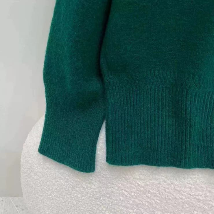 Vネックニットトップスオーバーサイズ韓国ニットファッション ビッグシルエット | Beststore | 詳細画像11 