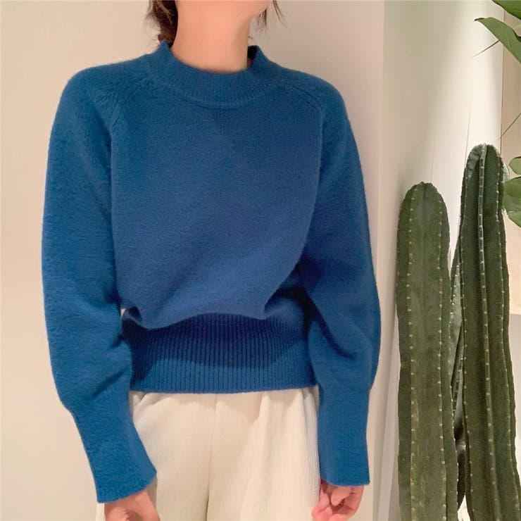 クールネックニットトップスオーバーサイズ韓国ニットファッション ビッグシルエット… | Beststore | 詳細画像4 