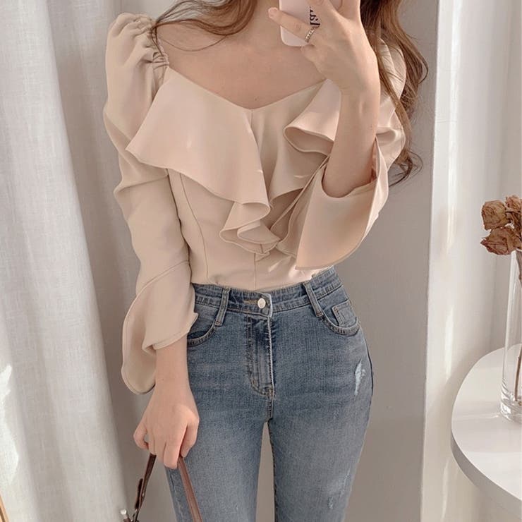 フリル襟 ブラウス トップ | Beststore | 詳細画像2 