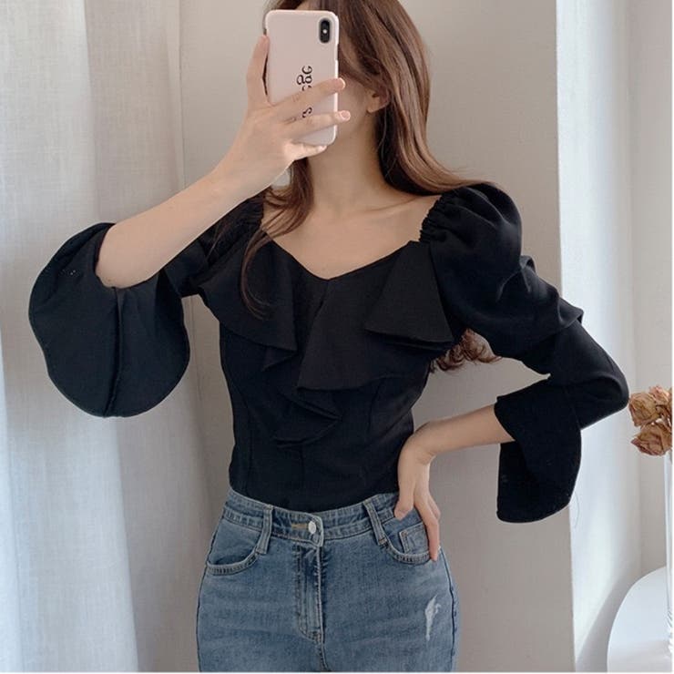 フリル襟 ブラウス トップ | Beststore | 詳細画像4 