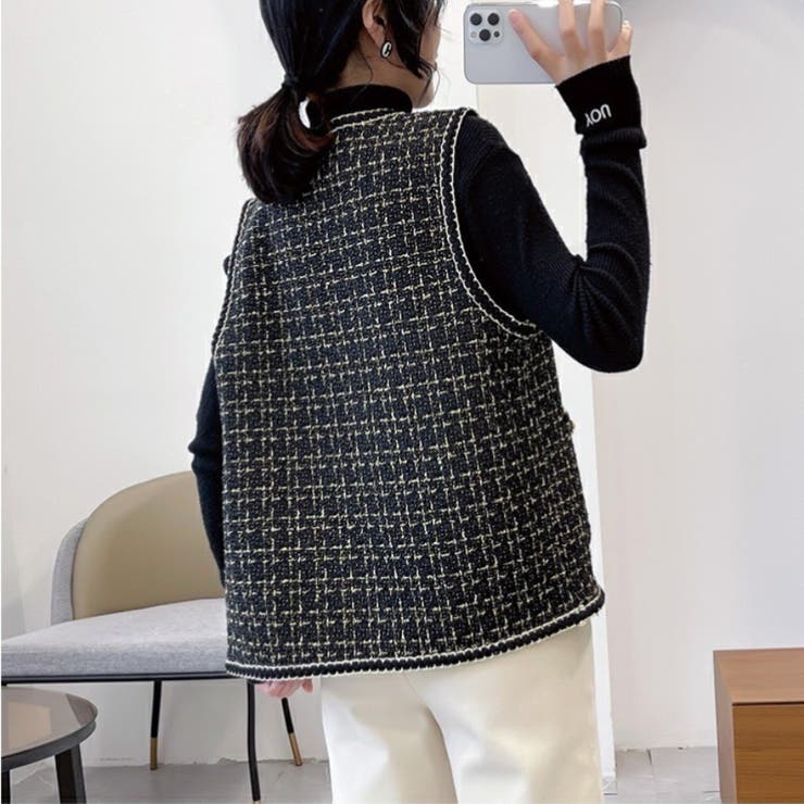 ohta ベスト ジレ 「ohta」 herringbone best メンズ レディース