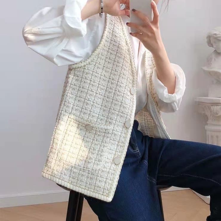 ジレ ジャケット 前開き[品番：BSRW0000772]｜Beststore（ベスト