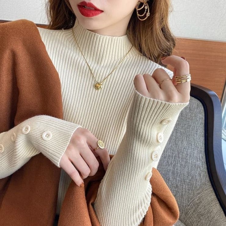 ライトベージュ | トップス ニット 薄手 | Beststore