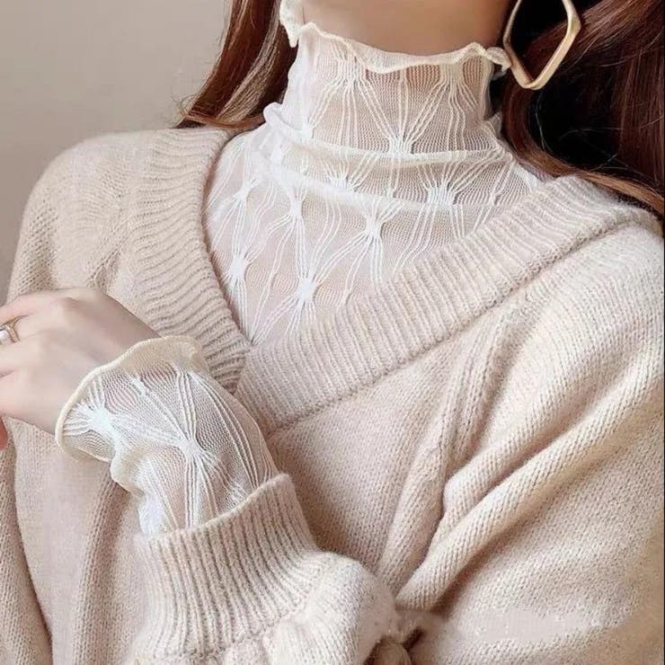 soutiencollar ANTIPAST レース シアーブラウス N1253 soutiencollar ANTIPAST レース シアーブラウス N1253