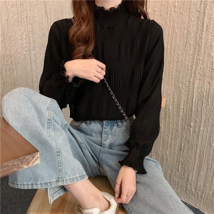 シアーブラウス フリルトップス シフォンブラウス | Beststore | 詳細画像6 