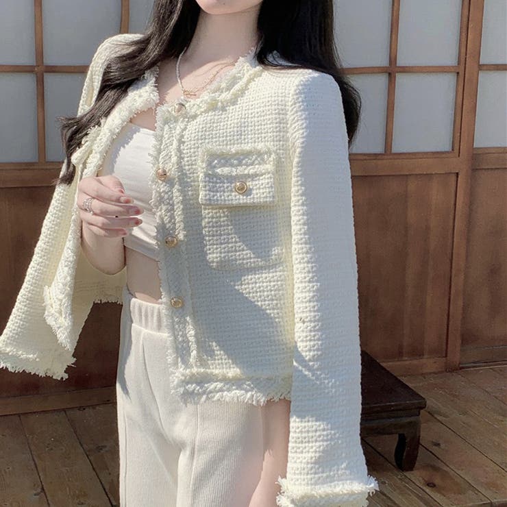 Oggi 4月号掲載】TEASEL / オーバーサイズツイードジャケット
