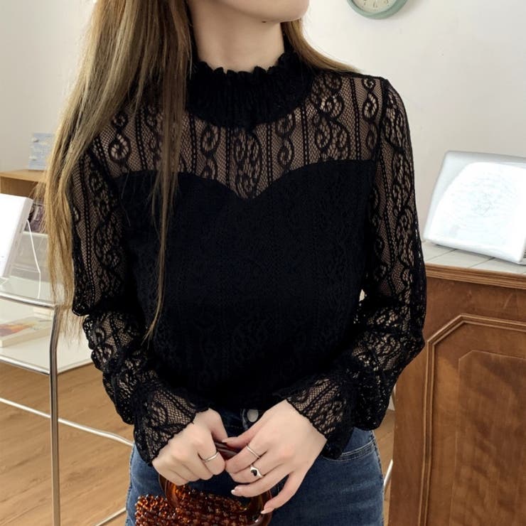 トップス レースシャツブラウス 長袖 | Beststore | 詳細画像2 