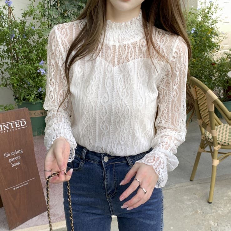 トップス レースシャツブラウス 長袖 | Beststore | 詳細画像6 