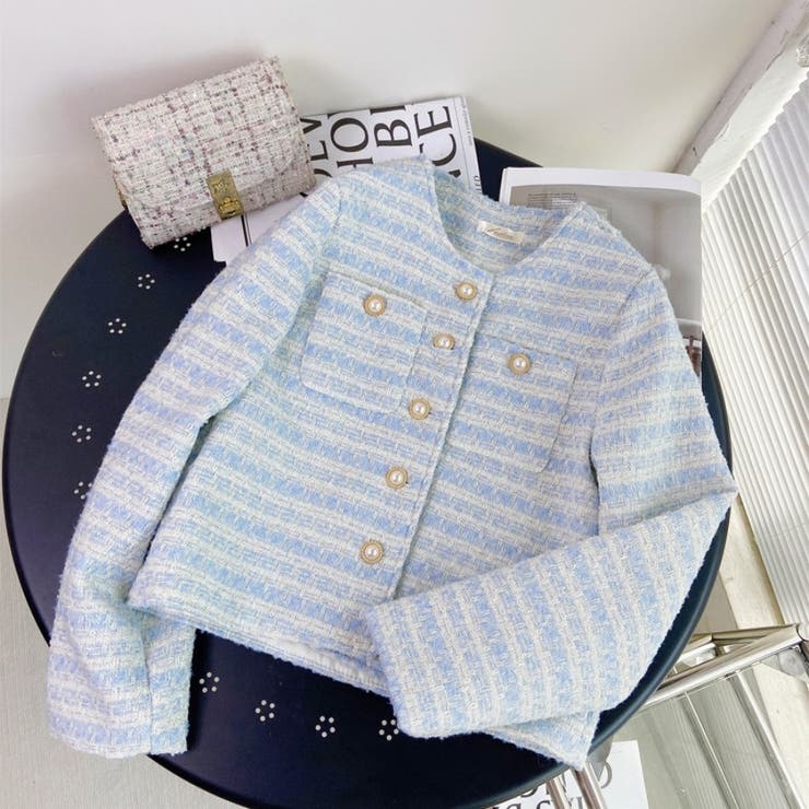 ツイード風 ジャケット 春服[品番：BSRW0000869]｜Beststore